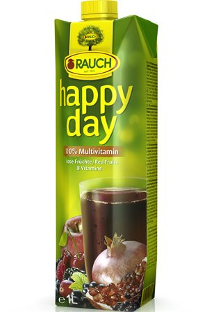 Ovocná šťava, 100%, 1 l, RAUCH "Happy day", červený multivitamín 2