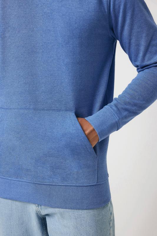 Nefarbená mikina s kapucňou IQONIQ Torres z recykl. bavlny heather blue XS 11