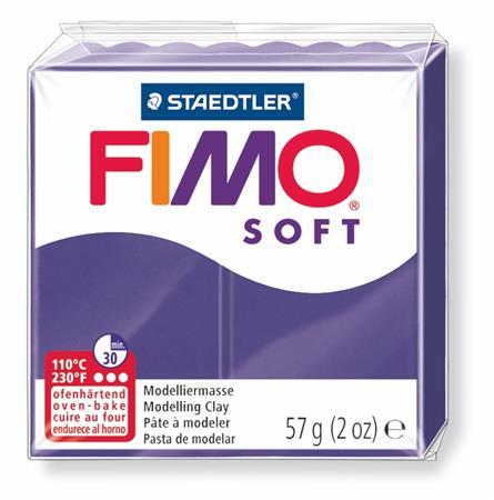 Modelovacia hmota, 57 g, polymérová, FIMO "Soft", slivková 1