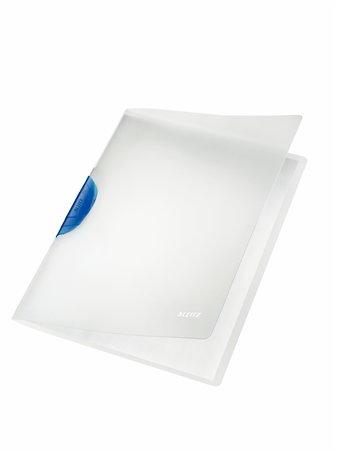 Rýchloviazač, s klipom, PP, A4, LEITZ "ColorClip Magic", modrý 1