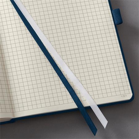Zápisník, exkluzívny, A4, štvorčekový, 97 strán, tvrdá obálka, SIGEL "Conceptum", modrá 3