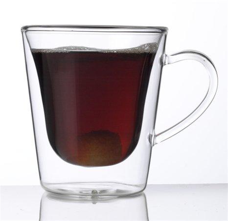 . Kávová-čajová šálka, dvojstenné sklo, 29,5 cl, 2 ks, "Thermo" 1