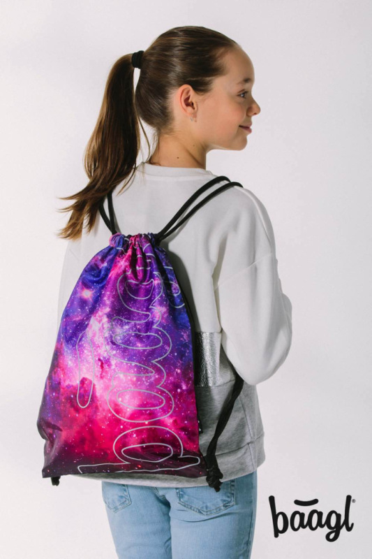 BAAGL SADA 5 Skate Galaxy: batoh, peračník, vrecko, ľadvinka, obal na notebook 12
