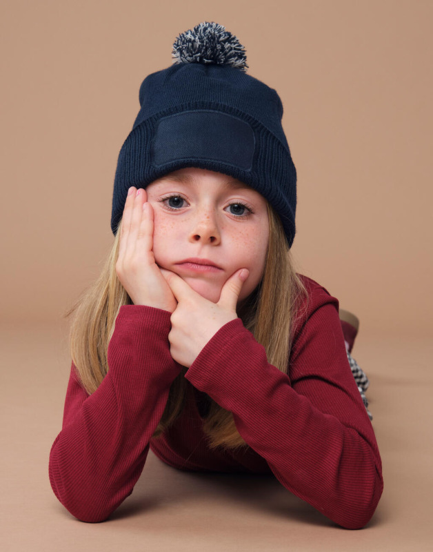 Kids Snowstar Patch Beanie