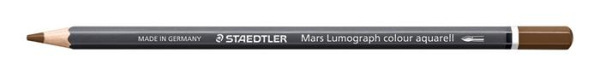 Akvarelová farebná ceruzka, šesťhranná, STAEDTLER "Mars® Lumograph® 104", tmavohnedá 1
