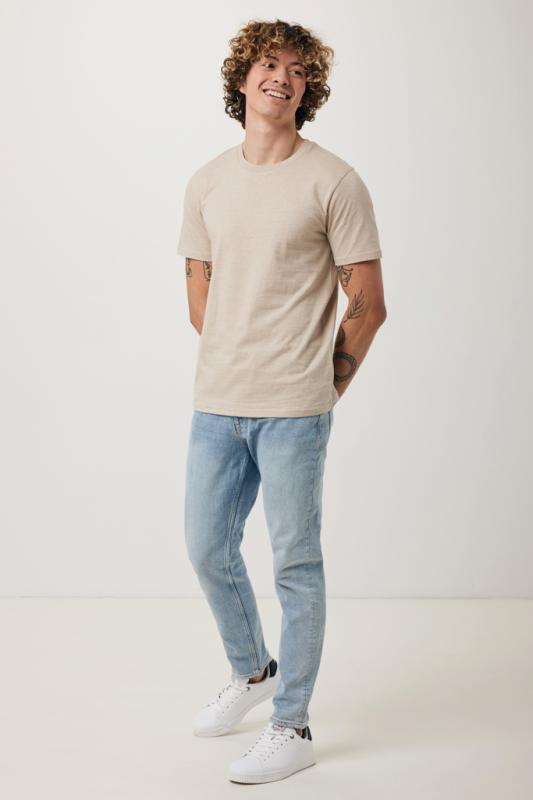 Tričko IQONIQ Brett z recykl. bavlny light heather brown XL 4