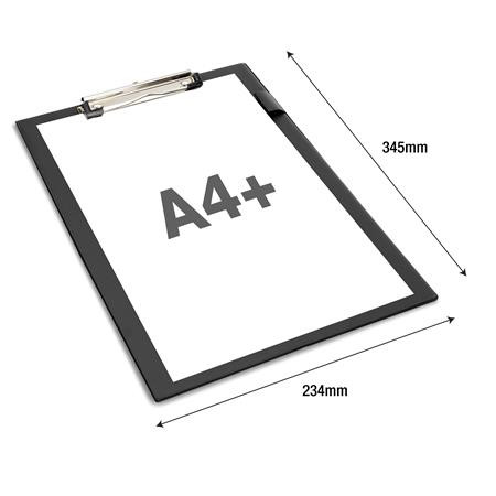 Podložka na písanie, PVC, A4+, RAPESCO, čierna 2