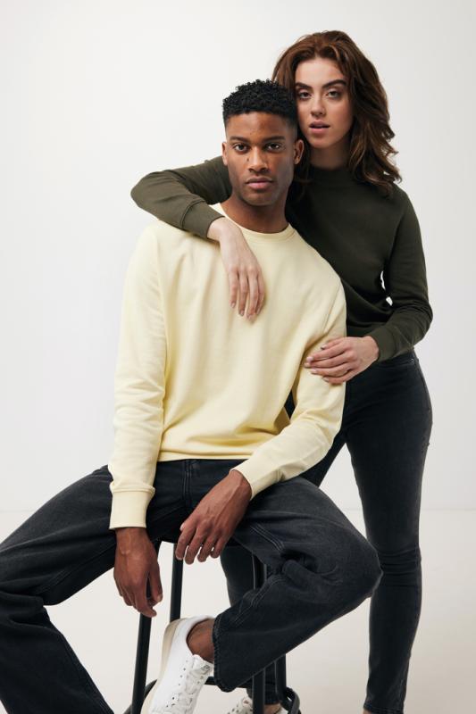 Ľahká mikina IQONIQ Etosha z recykl. bavlny cream yellow XXXL 9