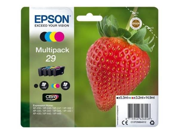 T29864012 Atramentová náplň k tlačiarni multipack XP245, EPSON, b+c+m+y, 14,9ml