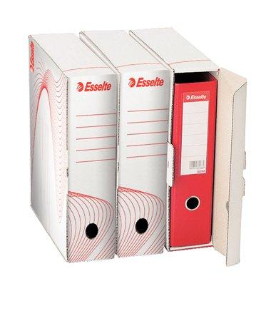 Archivačná krabica na šanóny, 97 mm, recyklovaný kartón, ESSELTE "Standard" , biela 1