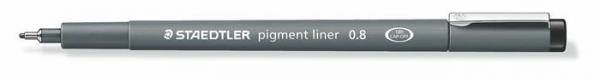 Liner, 0,8 mm, STAEDTLER "Pigment Liner", čierny 2