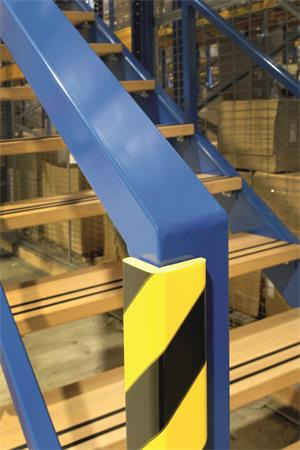 Ochranný profil na hrany, magnetický, DURABLE "C35", žltý-čierny 3