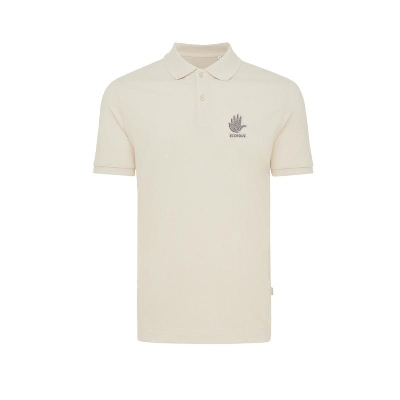Polo tričko IQONIQ Yosemite z recykl. bavlny natural raw XXL 3