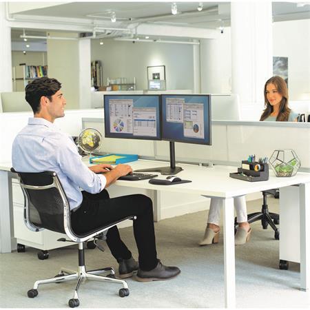 Držiak na monitor, FELLOWES, "Professional Series™ Dual Horizontal", čierna 2