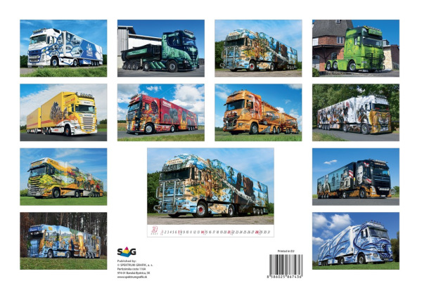 Nástenný kalendár Trucks 2027 14
