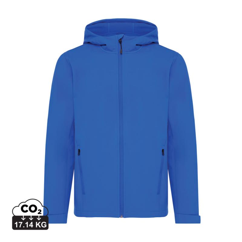 Pánska soft shell bunda IQONIQ Makalu z recykl. polyesteru kráľovská modrá XL