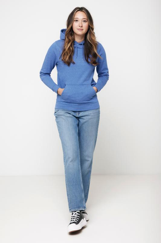 Nefarbená mikina s kapucňou IQONIQ Torres z recykl. bavlny heather blue XXXL 8