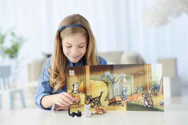 Modelovacia hmota, 4x42 g, FIMO "Kids Form & Play", mačky 5