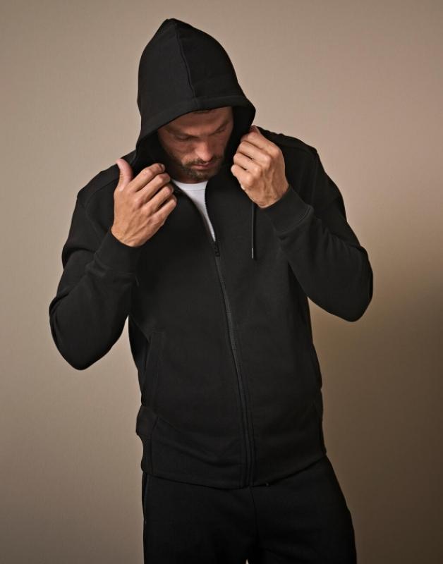 Mikina s kapucňou a zipsom Ribbed Interlock 2