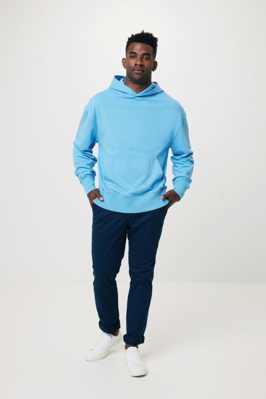 Mikina s kapucňou IQONIQ Yoho relaxed fit z recykl. bavlny tranquil blue XS 7