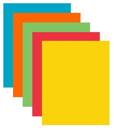 Kancelársky papier, farebný, A4, 80 g, 5x50 listov, XEROX "Symphony", mix intenzívnych far