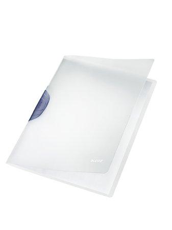 Rýchloviazač, s klipom, PP, A4, LEITZ "ColorClip Magic", sivý 2