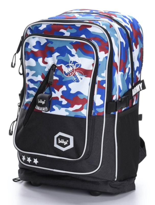 BAAGL Školský batoh Cubic Army 1