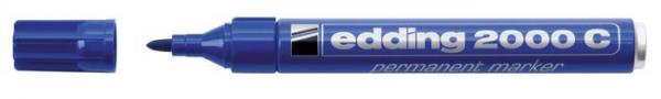 EDDING Permanentný popisovač "2000", modrý