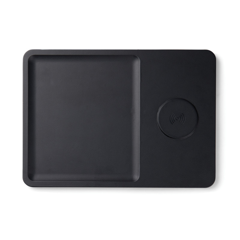 VINGA Timo RCS stolná nabíjačka a podnos na doplnky čierna 1