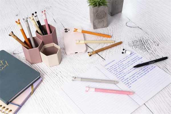 Roller, 0,7 mm, zmazateľný, EBERHARD FABER "Myš", modrá 3