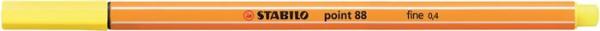 Liner, 0,4 mm, STABILO "Point 88", citrónová 1