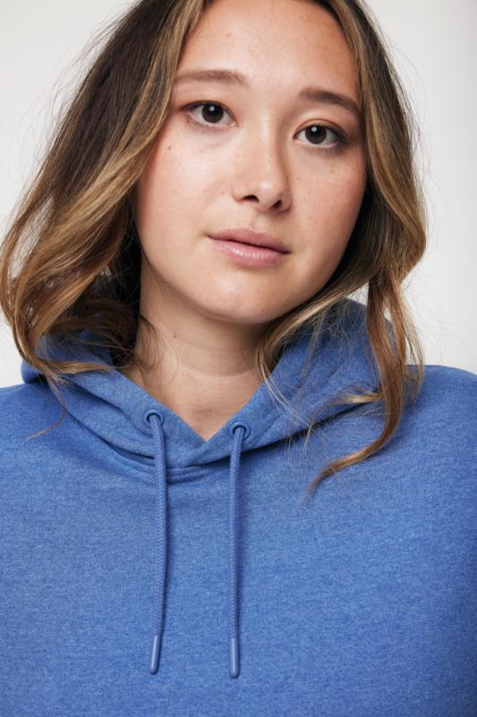Nefarbená mikina s kapucňou IQONIQ Torres z recykl. bavlny heather blue XXL 12