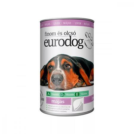 Krmivo pre psy, konzerva, 1240 g, EURODOG, s pečeňou 1