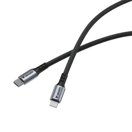 USB kábel, USB-C - Lightning (Apple), 1,2 m, VERBATIM, čierna 2