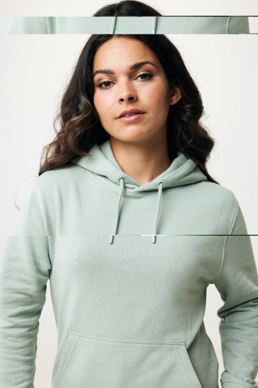 Ľahká mikina s kapucňou IQONIQ Rila z recykl. bavlny Iceberg green M 9
