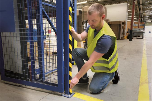 Ochranný profil na rohy, DURABLE "C35", žltý-čierny 5