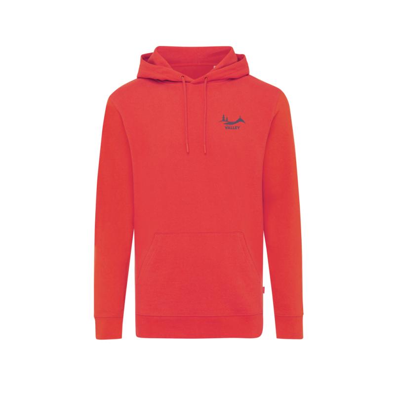 Mikina s kapucňou IQONIQ Jasper z recykl. bavlny luscious red XS 3