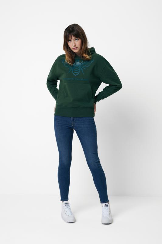 Mikina s kapucňou IQONIQ Yoho relaxed fit z recykl. bavlny forest green XXXL 4