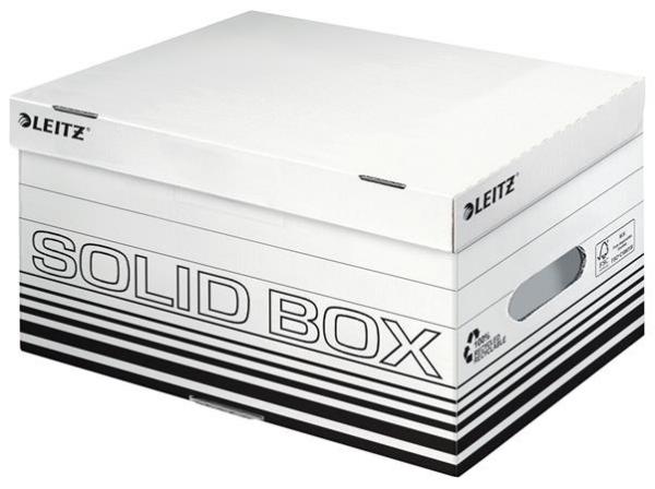 Archívny kontajner, S veľkosť, LEITZ "Solid", biela 2