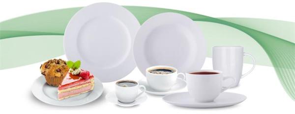 . Hlboký tanier, biela, 23 cm, 6-kusový set, "Economic" 1