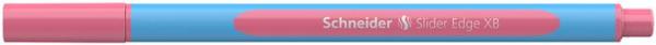 Guľôčkové pero, 0,7 mm, s vrchnákom, SCHNEIDER "Slider Edge XB Pastel", flamingo 1