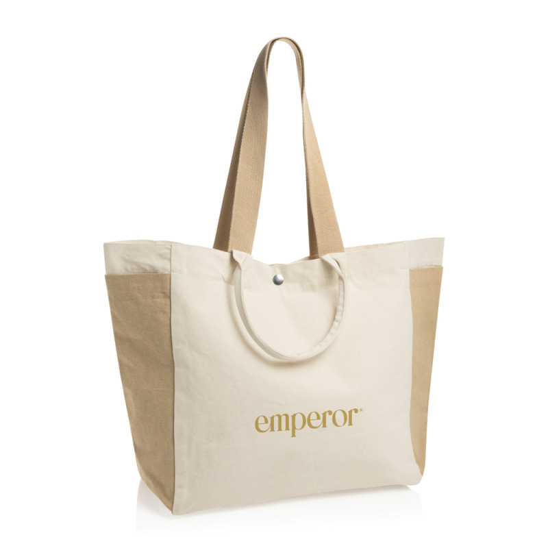 BEAU AWARE™ všestr. shopper taška z 400 gsm recykl. plátna off white 4