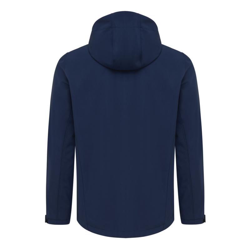Pánska soft shell bunda IQONIQ Makalu z recykl. polyesteru námornícka modrá XXL 2
