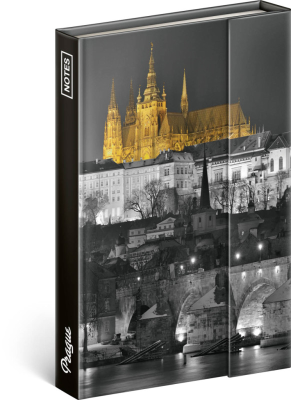 NOTIQUE Notes Praha – Jakub Kasl, linajkovaný, 11 x 16 cm
