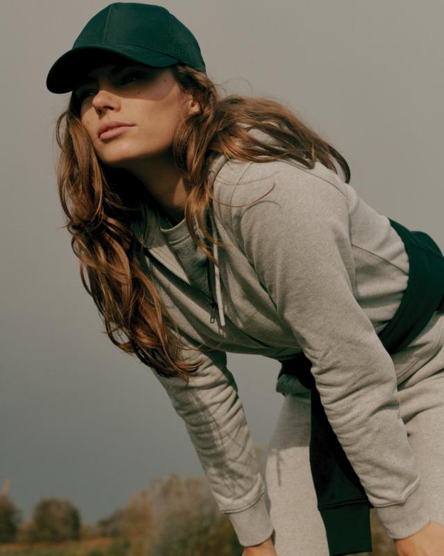 Mikina na zips s kapucňou IQONIQ Abisko z recykl. bavlny heather grey XXS 18