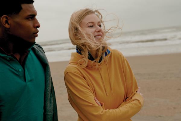 Mikina s kapucňou IQONIQ Jasper z recykl. bavlny ochre yellow XXL 15