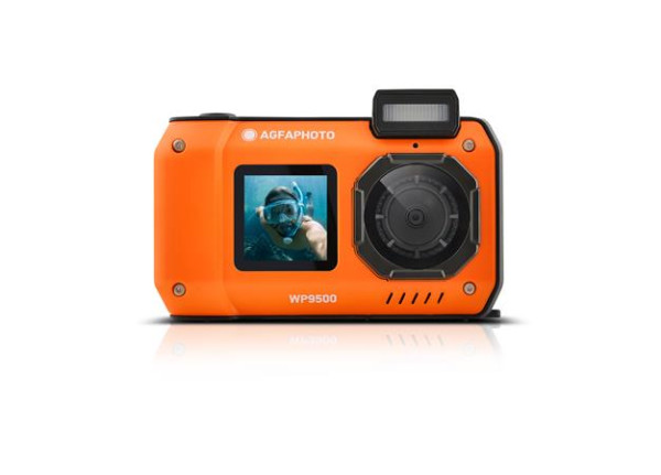 Fotoaparát, digitálny, vodeodolný, s dvojitým displejom, AGFAPHOTO Realishot "WP9500", ora