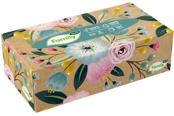 Kozmetické obrúsky, 2-vrstvové, 150 listov, TENTO "Big Box" 3
