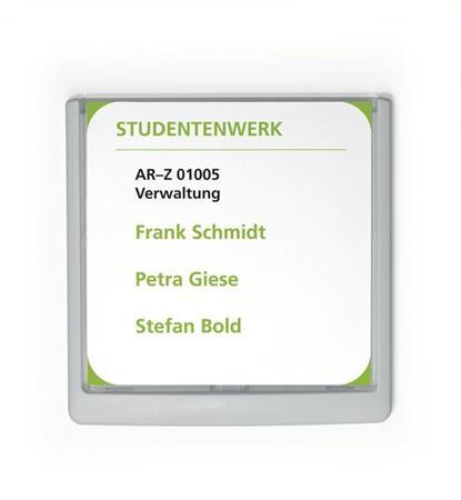 Informačná tabuľa, 149x148,5 mm, DURABLE "CLICK SIGN", biela 4