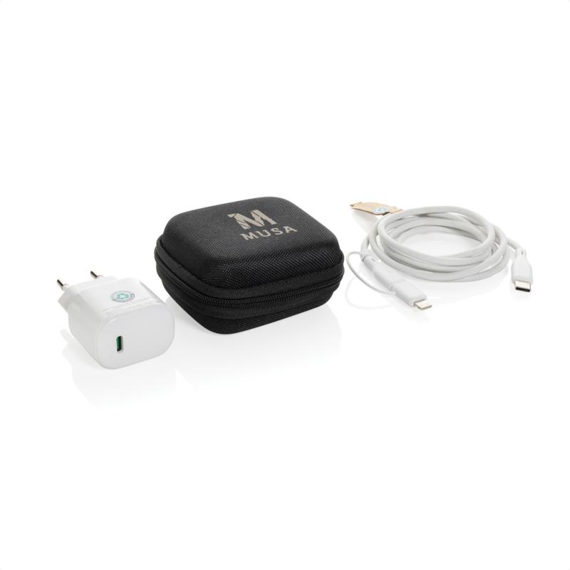 Nabíjacia sada 2ks Boost 20W USB C z RCS recykl. plastu čierna 12